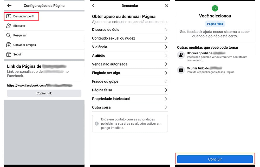 Como denunciar um perfil do Facebook 2