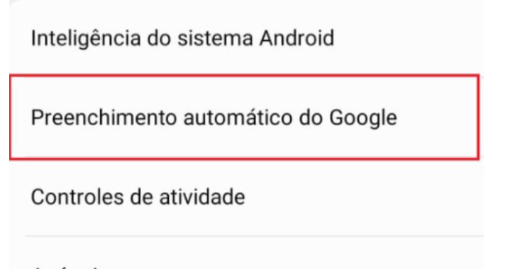 Preenchimento automático do Google