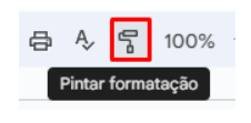 Copiar e colar formatos no Google Docs