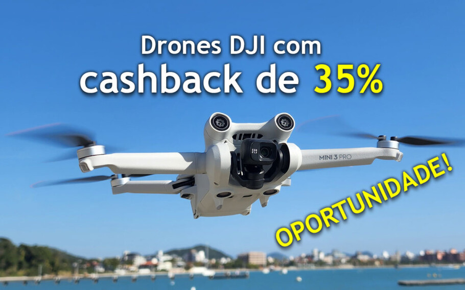 Promoção drones dji com cashback