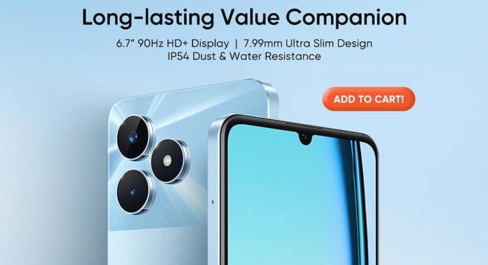 Lançamento do Realme Note 50 na Shopee nas Filipinas