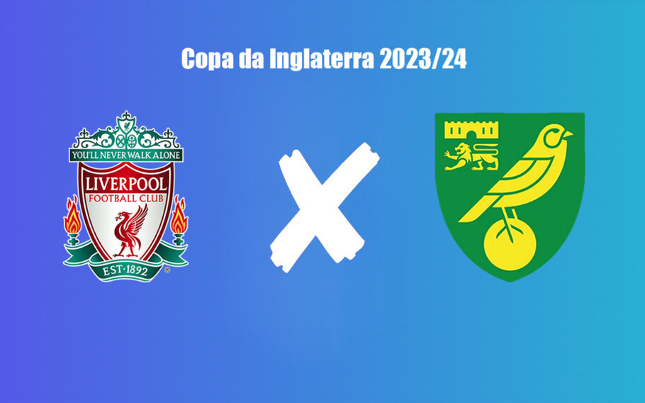 Liverpool e Norwich City pela Copa da Inglaterra 2023-24 onde assistir ao vivo