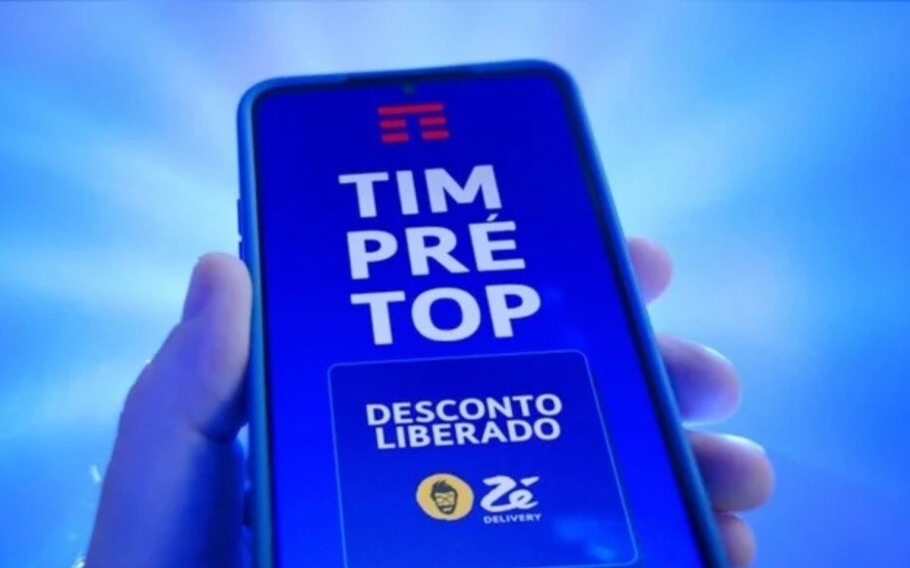 recarga de celular TIM dá desconto no zé delivery