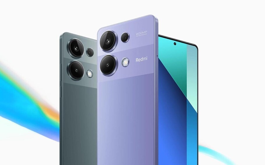 Visual frontal e traseiro do Xiaomi Redmi Note 13 Pro