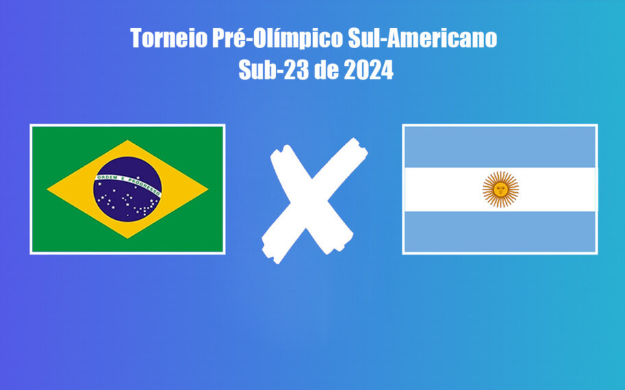 Brasil x Argentina pelo Torneio Pré-Olímpico 2024 onde assistir ao vivo