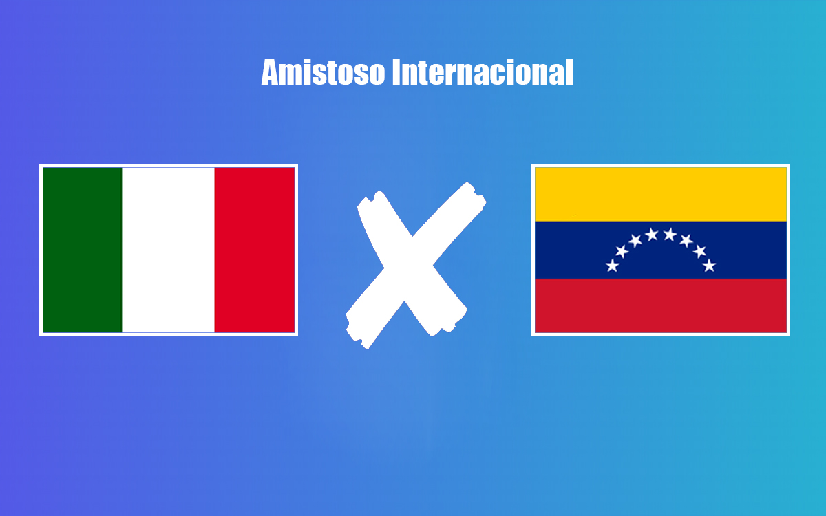 Itália x Venezuela onde assistir ao vivo o amistoso internacional