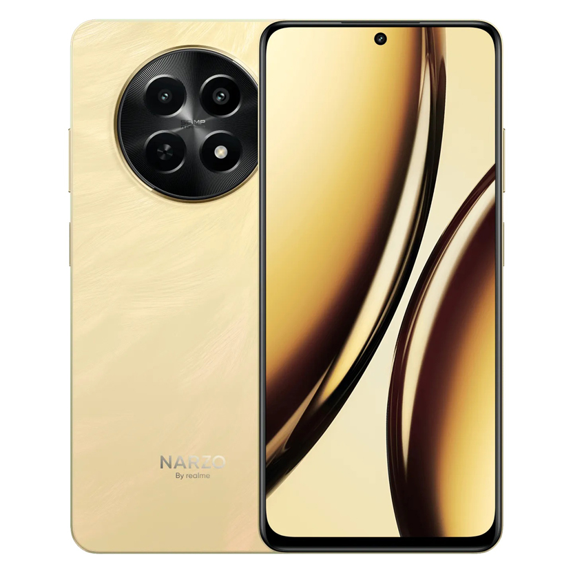 Realme Narzo N65 5G na cor Amber Gold