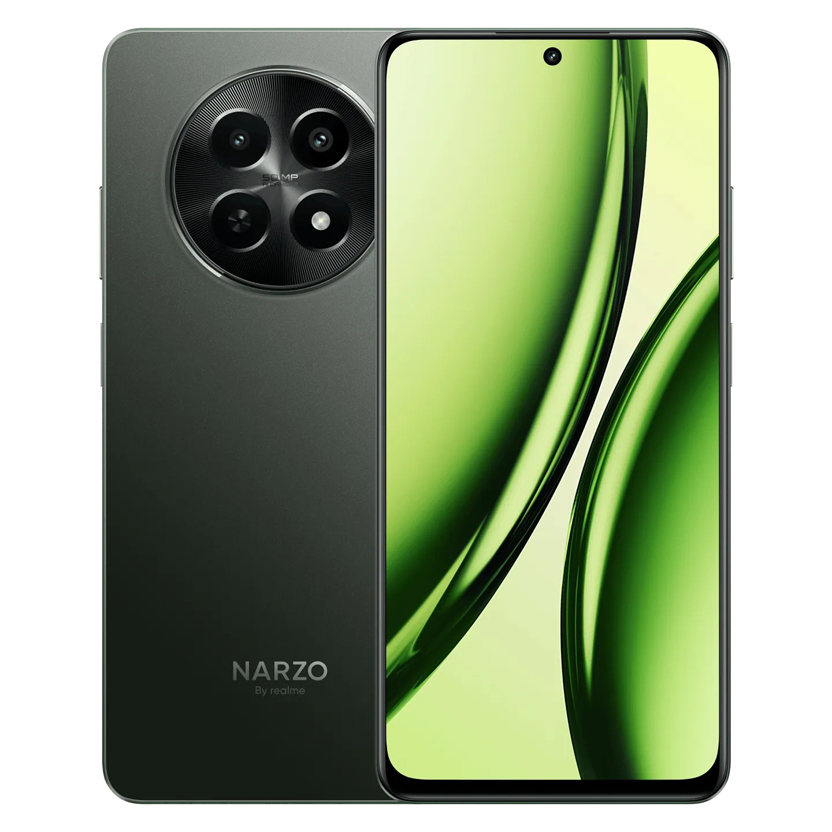 Realme Narzo N65 5G na cor Deep Green