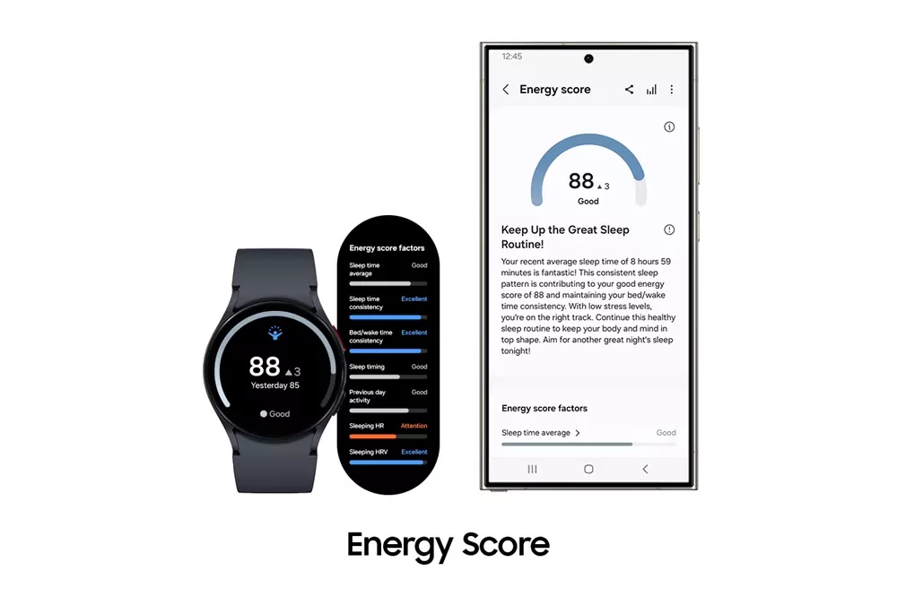 Smartwatch Galaxy Watch com Energy Score