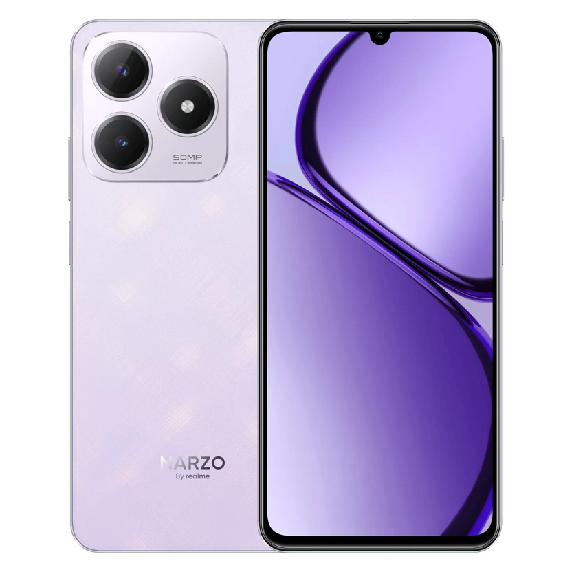 Celular Realme Narzo N63 na cor Twilight Purple