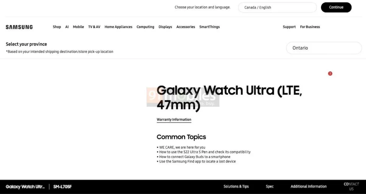 Galaxy Watch Ultra detalhes