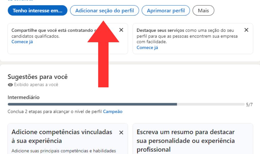 competências Linkedin