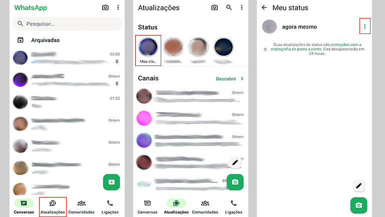 Como excluir um Status pelo aplicativo do WhatsApp 1