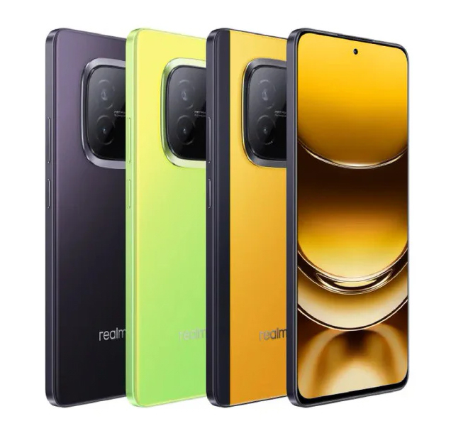 Opções de cores do celular Realme Narzo 70 Turbo