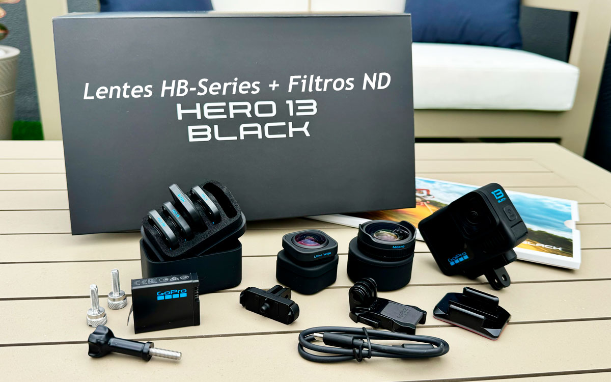 GoPro HERO 13 Black e suas lentes HB-Series e Filtros ND