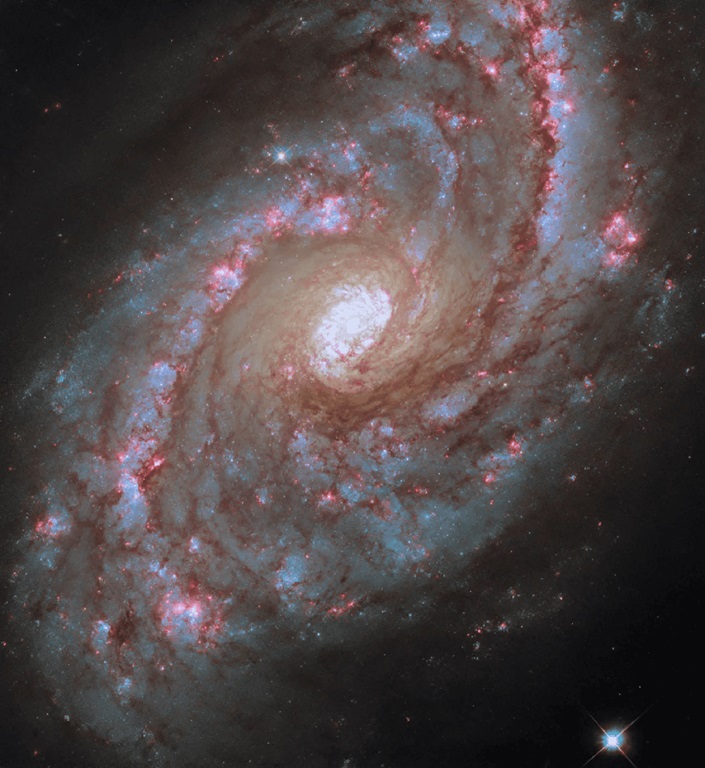 imagem de galáxia feita pelo Hubble