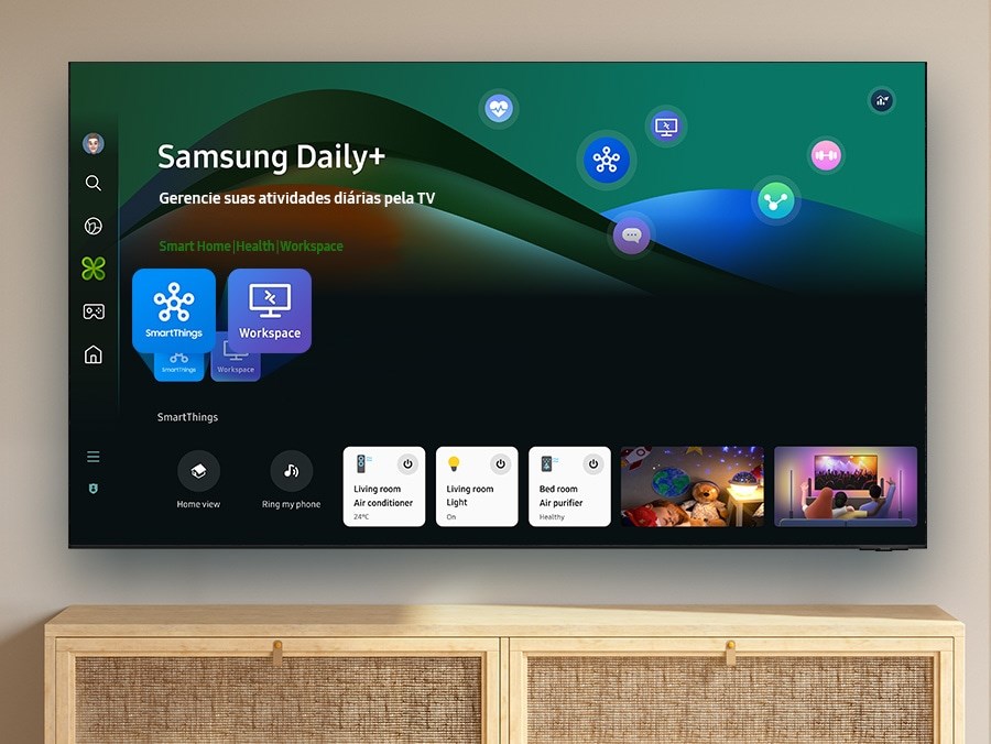 Ilustração oficial TV Samsung DU9000